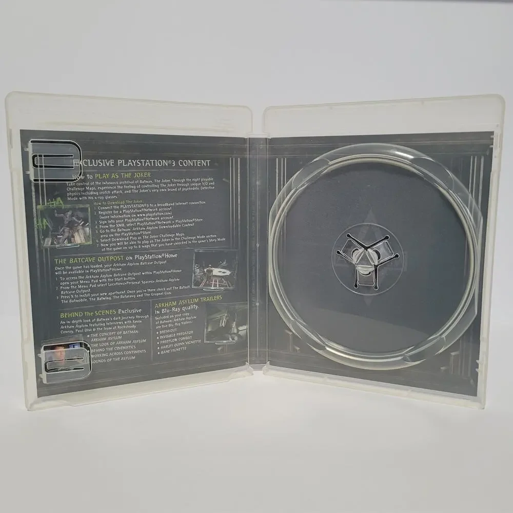 Batman: Arkham Asylum (Sony PlayStation 3, PS3 Game 2009) With Manual PRE-OWNED
